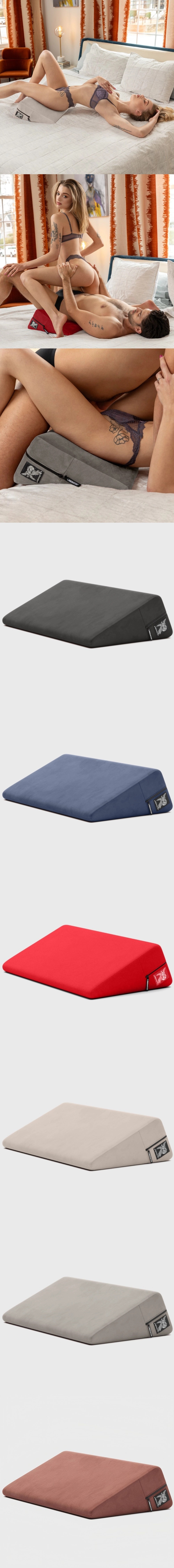 liberator wedge plus size sex pillow lush microvelvet sex support for couples play