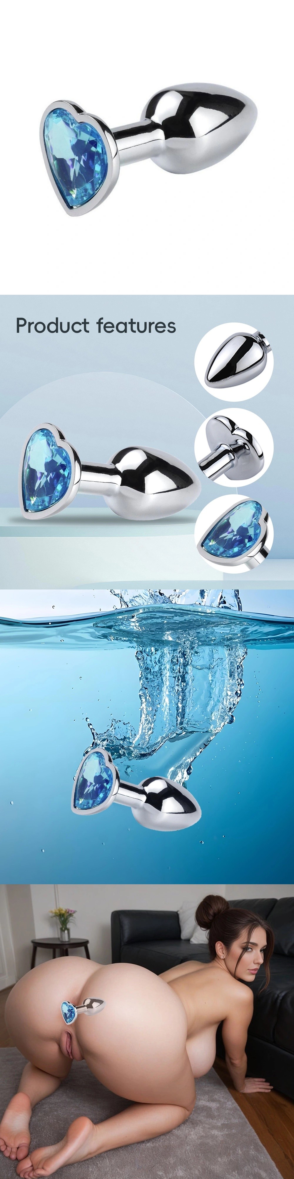 venusfun metal anal plug butt plug beginner friendly backdoor trainer