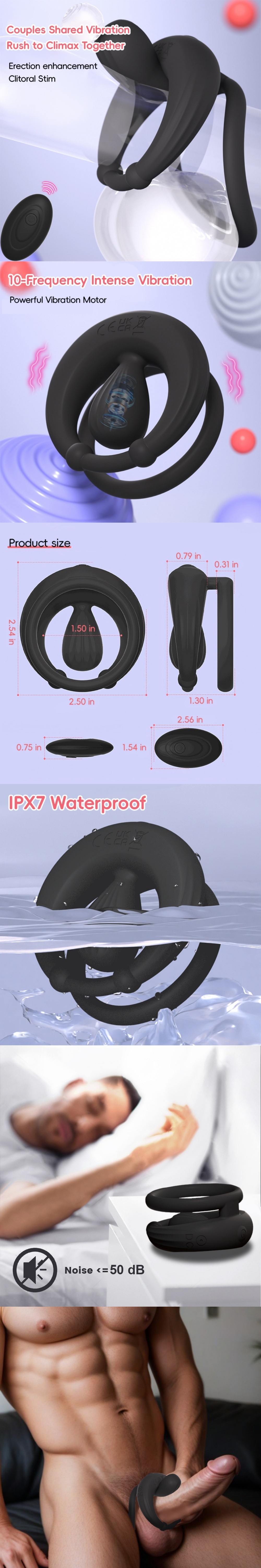 venusfun remote vibrating cock ring penis ring couple ring