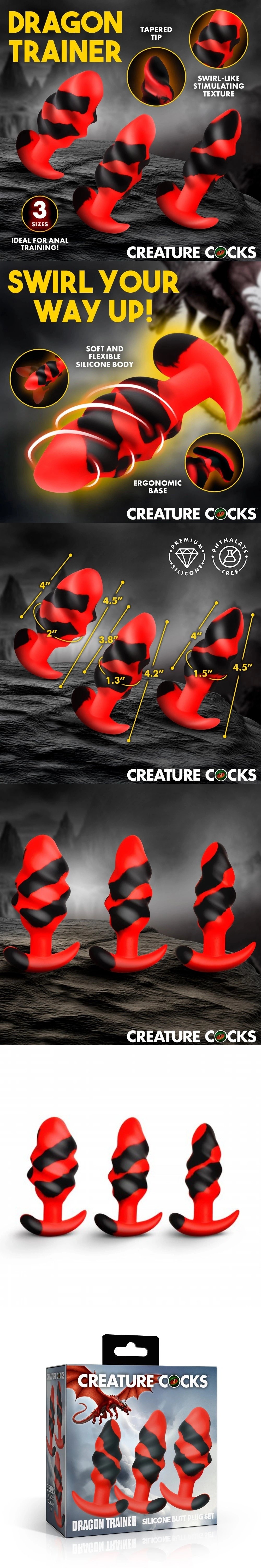 creature cocks dragon trainer butt plug pussy plug