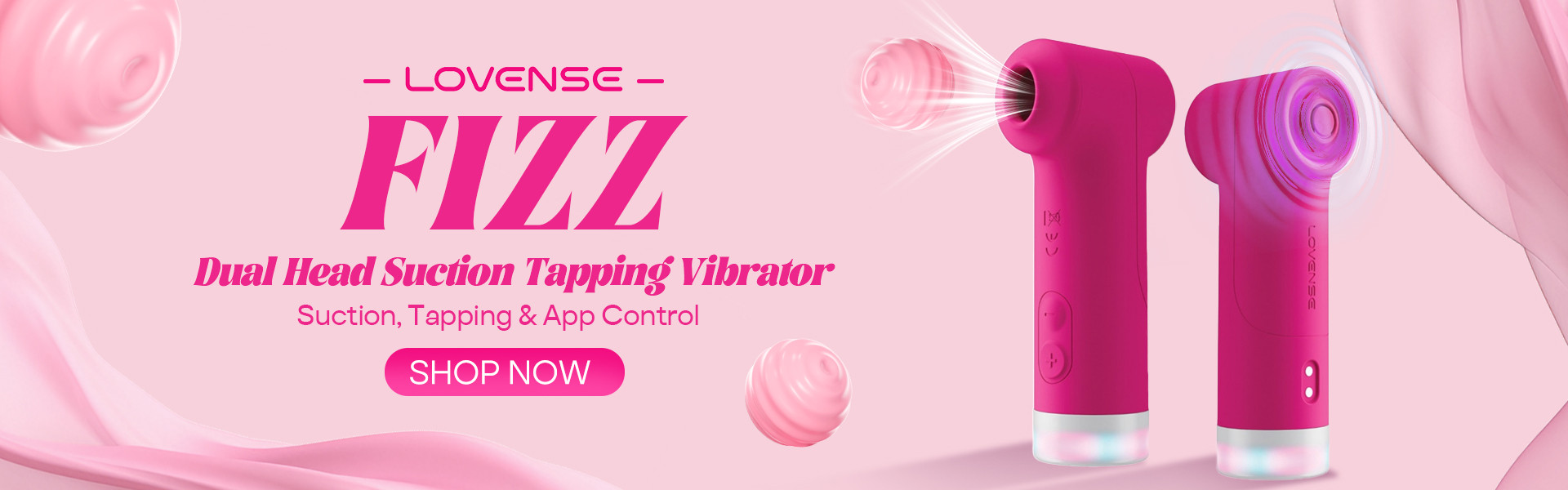 Lovense Fizz App Controlled Dual Head Clitoral Vibrator