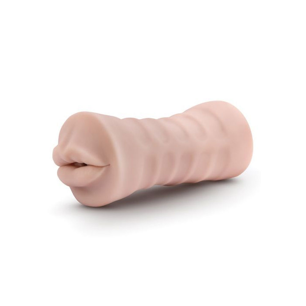 Blush M for men Skye Realistic Vanilla Vibrating Masturbator