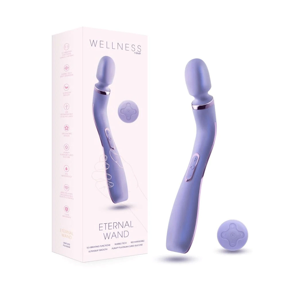 Blush Wellness Eternal Ultrasilk Vibrating Massage Wand with Remote