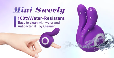 Being Fetish Mini Sweety Fingertip Rabbit Purple Ears Vibrator2