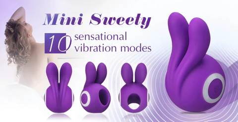 Being Fetish Mini Sweety Fingertip Rabbit Purple Ears Vibrator7