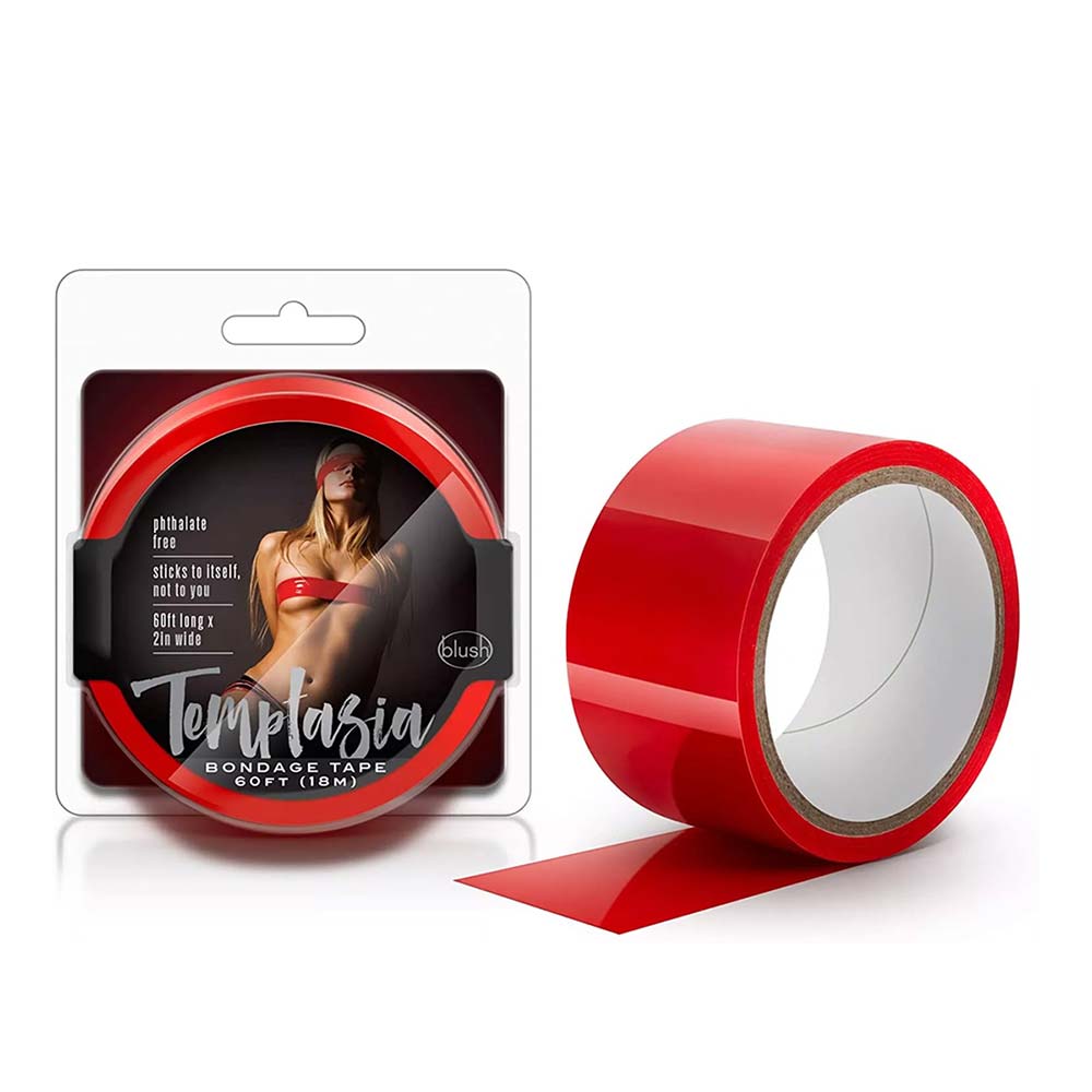 Blush Temptasia Bondage Red Tape 60 Feet