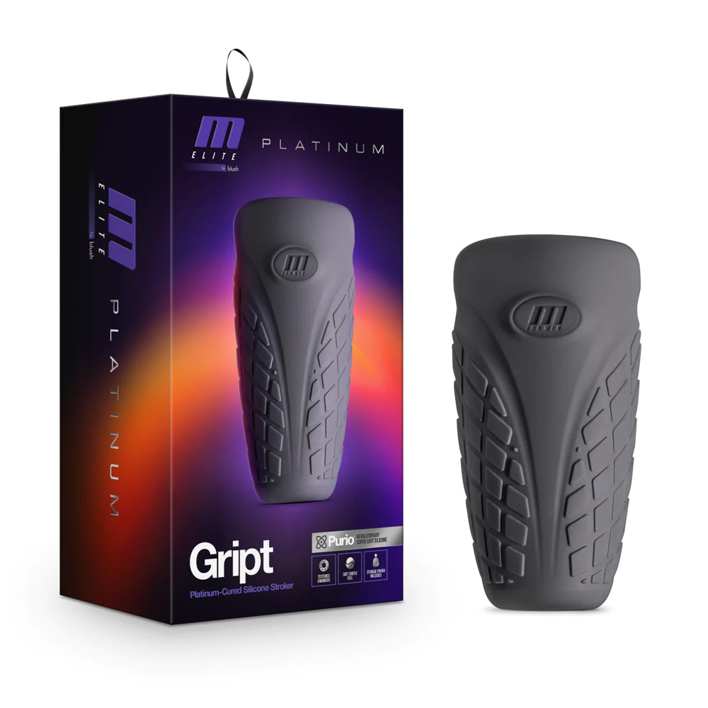 Blush M Elite Platinum Gript Silicone Stroker