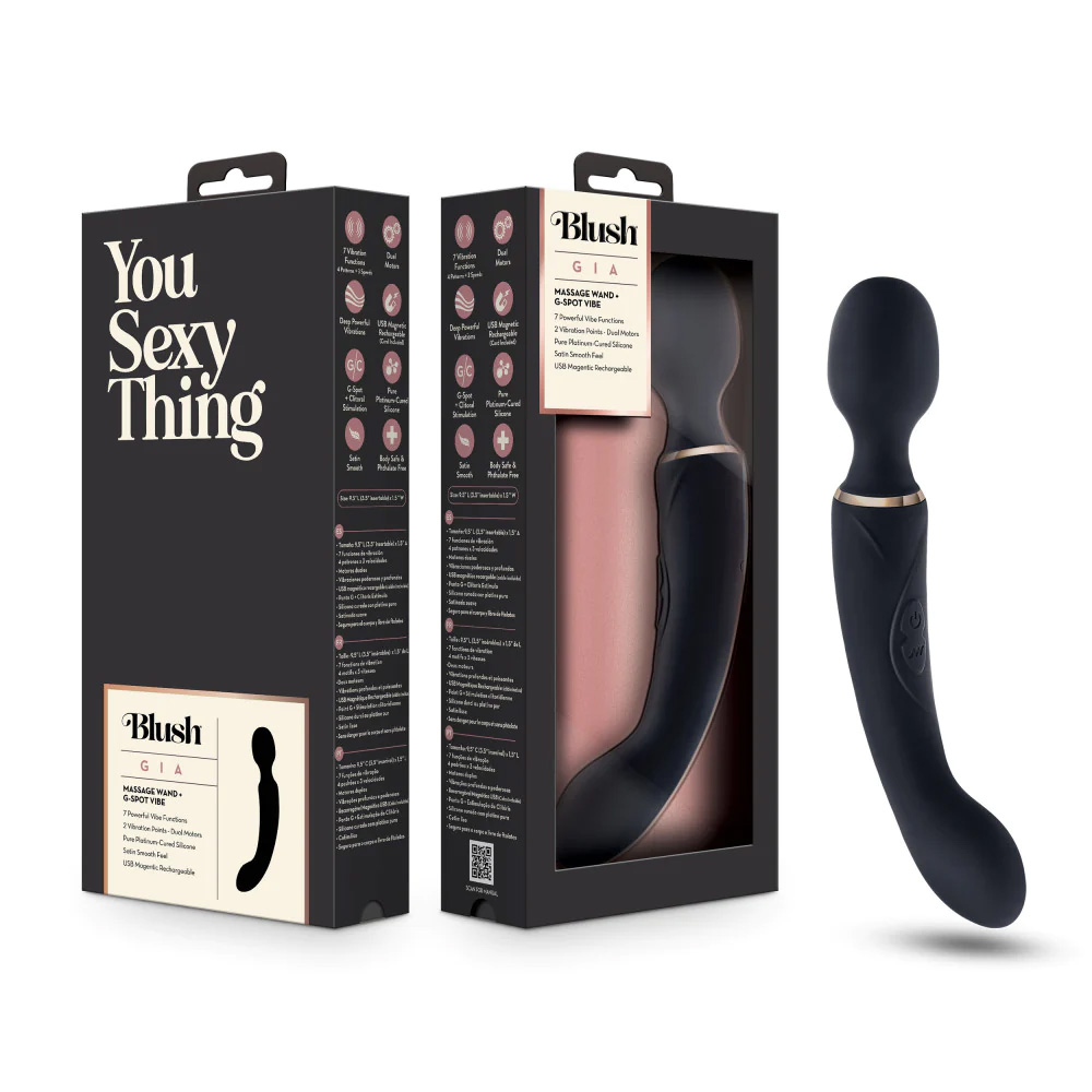 Blush Gia Double Ended Vibrating Wand Massager