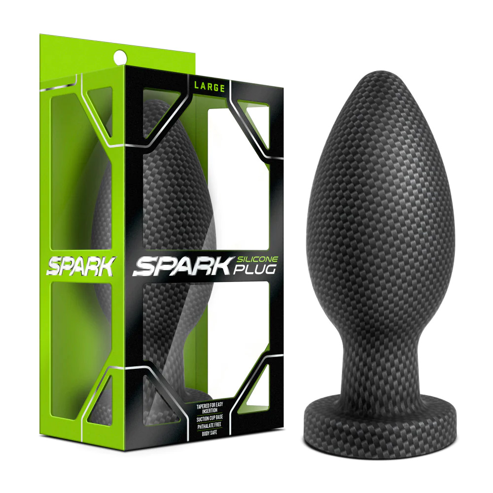 Spark By Blush Carbon Fiber 4-Inch Silicone Anal Plug