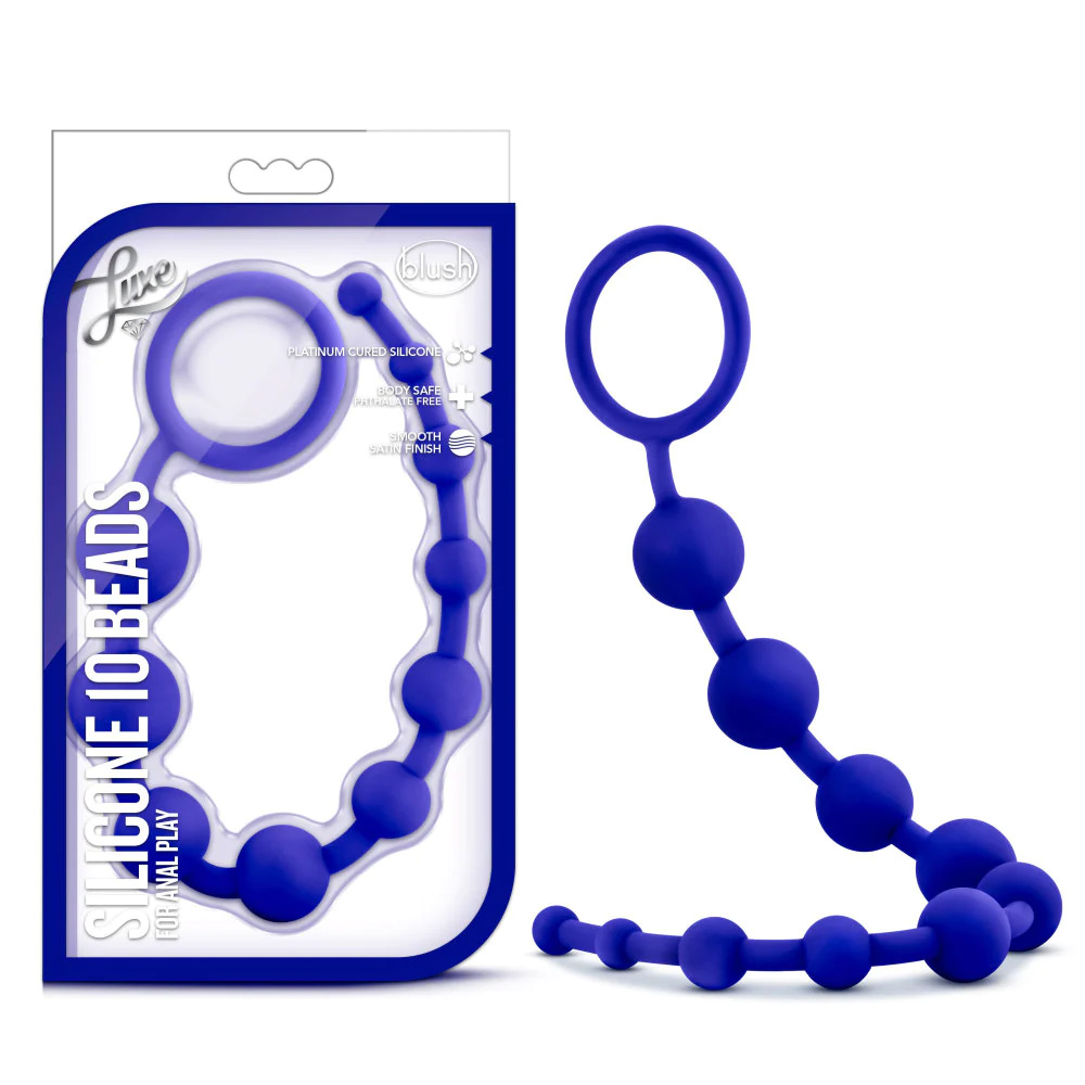 Blush Luxe Indigo 12.5-Inch Silicone Anal Beads
