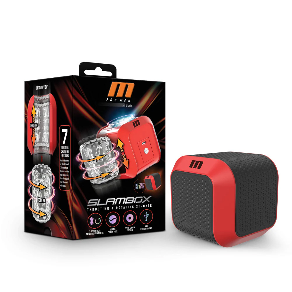 Blush M for men SlamBox Thrusting & Rotating Stroker