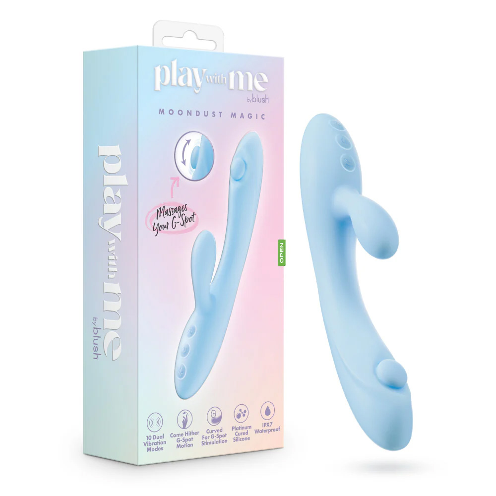 Blush Moondust Magic Rabbit Vibrator with Come Hither G-Spot Motion