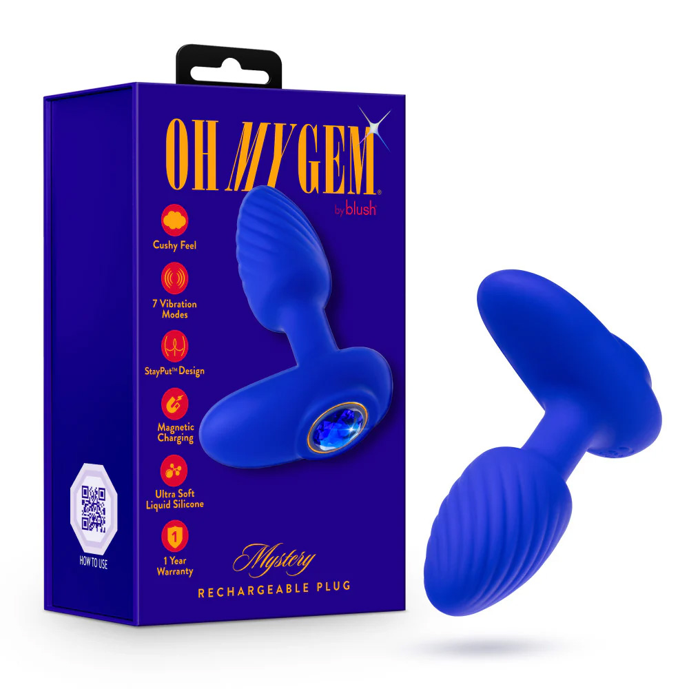 Blush Oh My Gem Mystery Vibrating Anal Plug With Gem Base