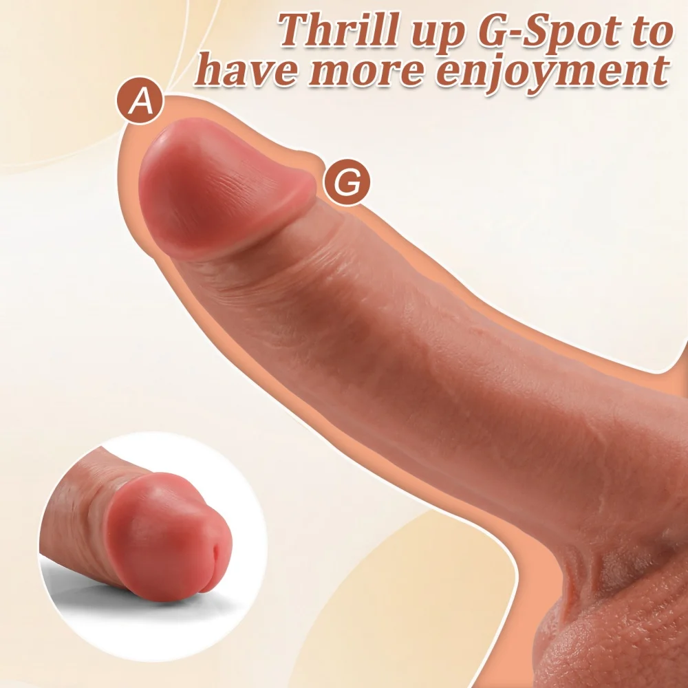 soft tpr lifelike dildo for g-spot stimulation