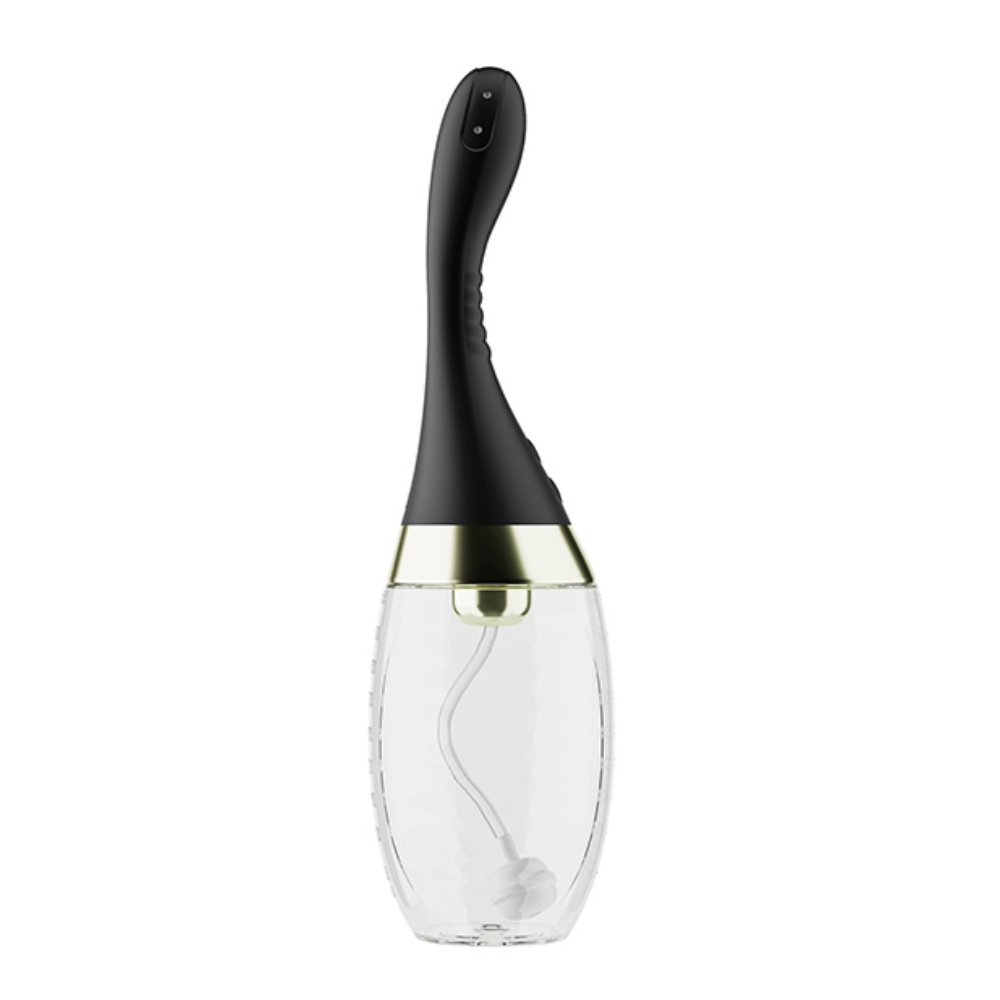 Blush Anal Adventures Platinum Aqua Jet Vibrating Anal Douche for Deep Comfortable Cleansing