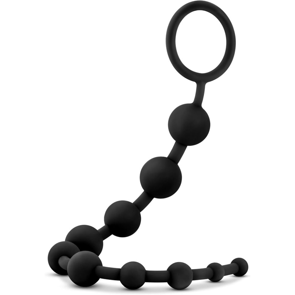 Blush Anal Adventures Platinum Silicone Anal Beads Beginner Friendly Butt Sex Toy