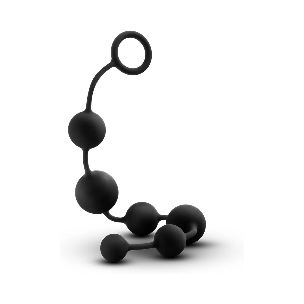 blush anal adventures silicone beads loop detail