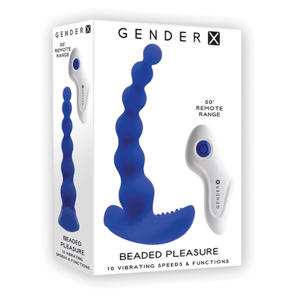 gender x beaded pleasure vibrator textured chunky base