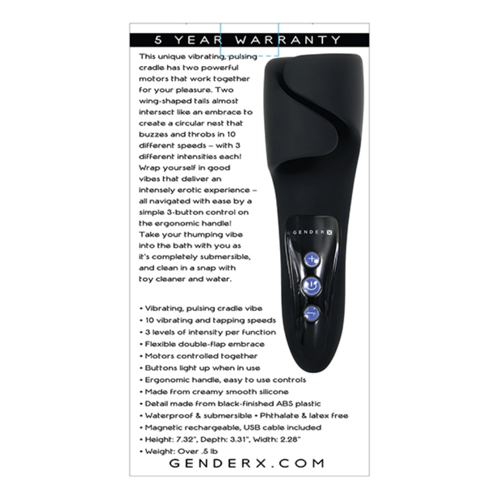 gender x pulsing cradle vibrator