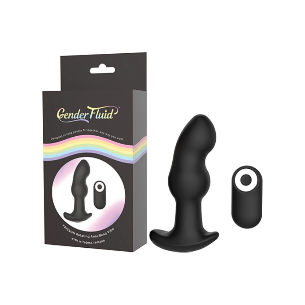 silicone anal plug with wireless remote for male pleasure