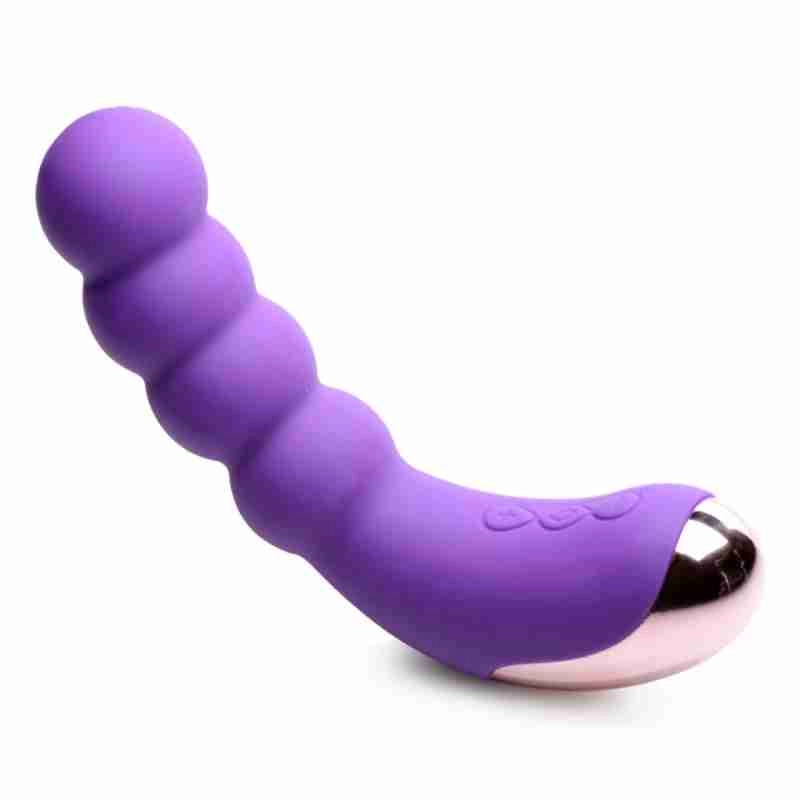 gossip 50x beaded gspot vibrator side angle