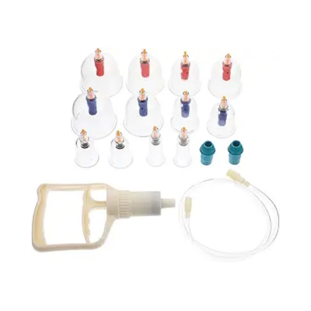 master series twelve piece cupping set acupuncture points close up