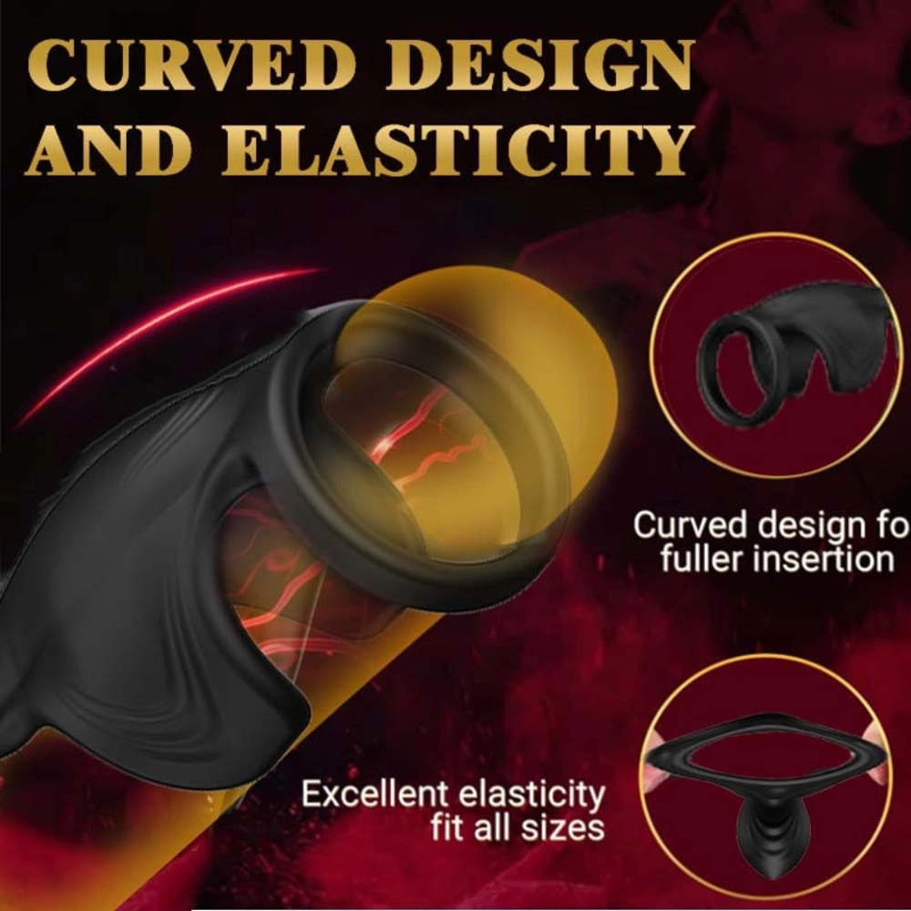 venusfun triple silicone penis ring with strong vibration