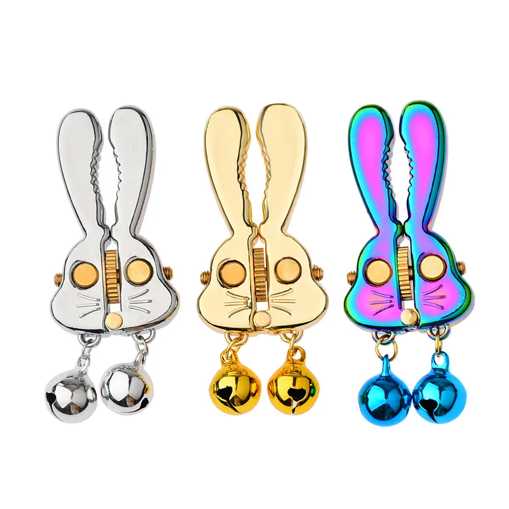 venusfun cute rabbit roller nipple clamps