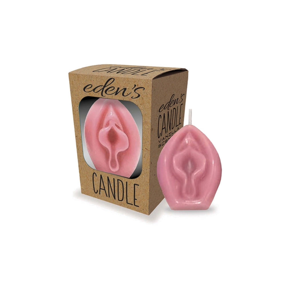 sensual vanilla candle artistic vagina design