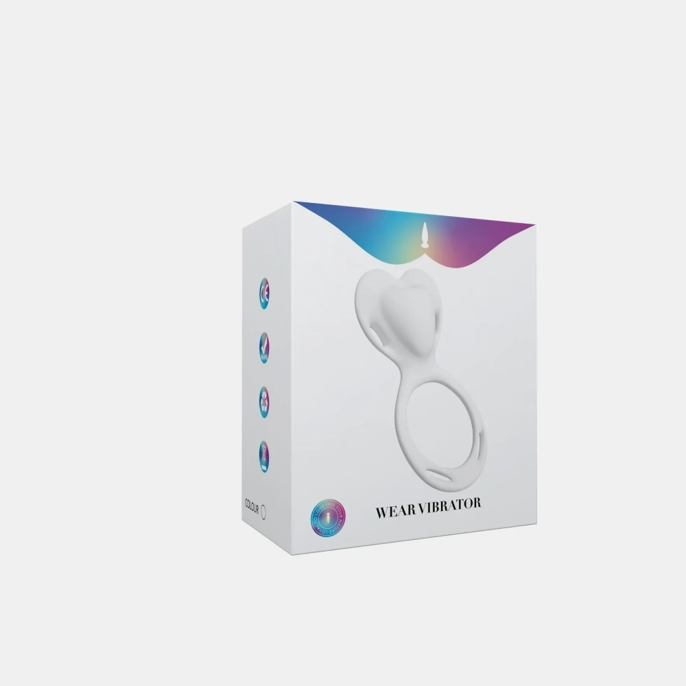 venusfun wearable vibrating cock ring silicone material close up