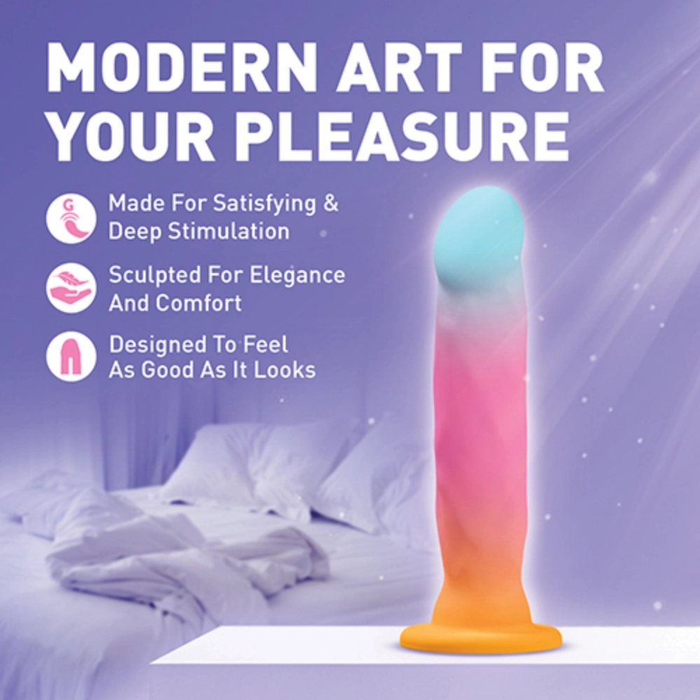 blush avant golden dawn silicone dildo featuring harness compatibility