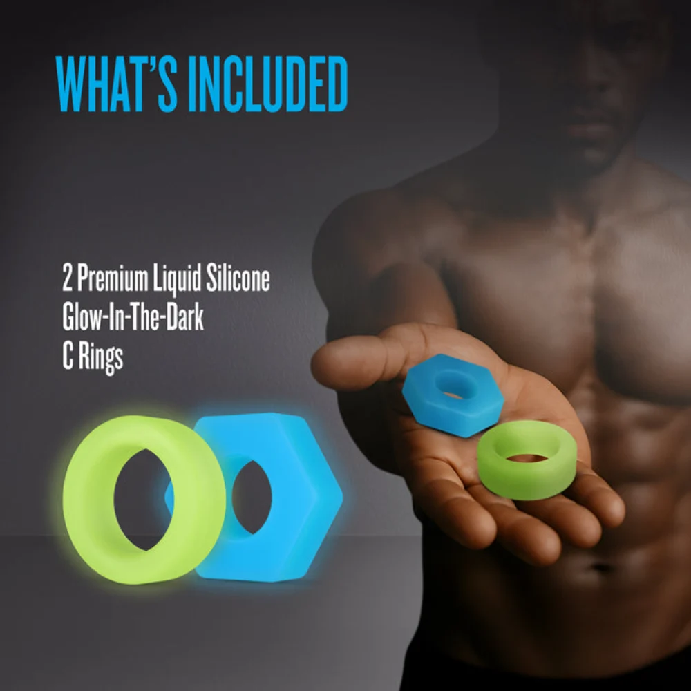 blush black and neon penis sleeve extenders