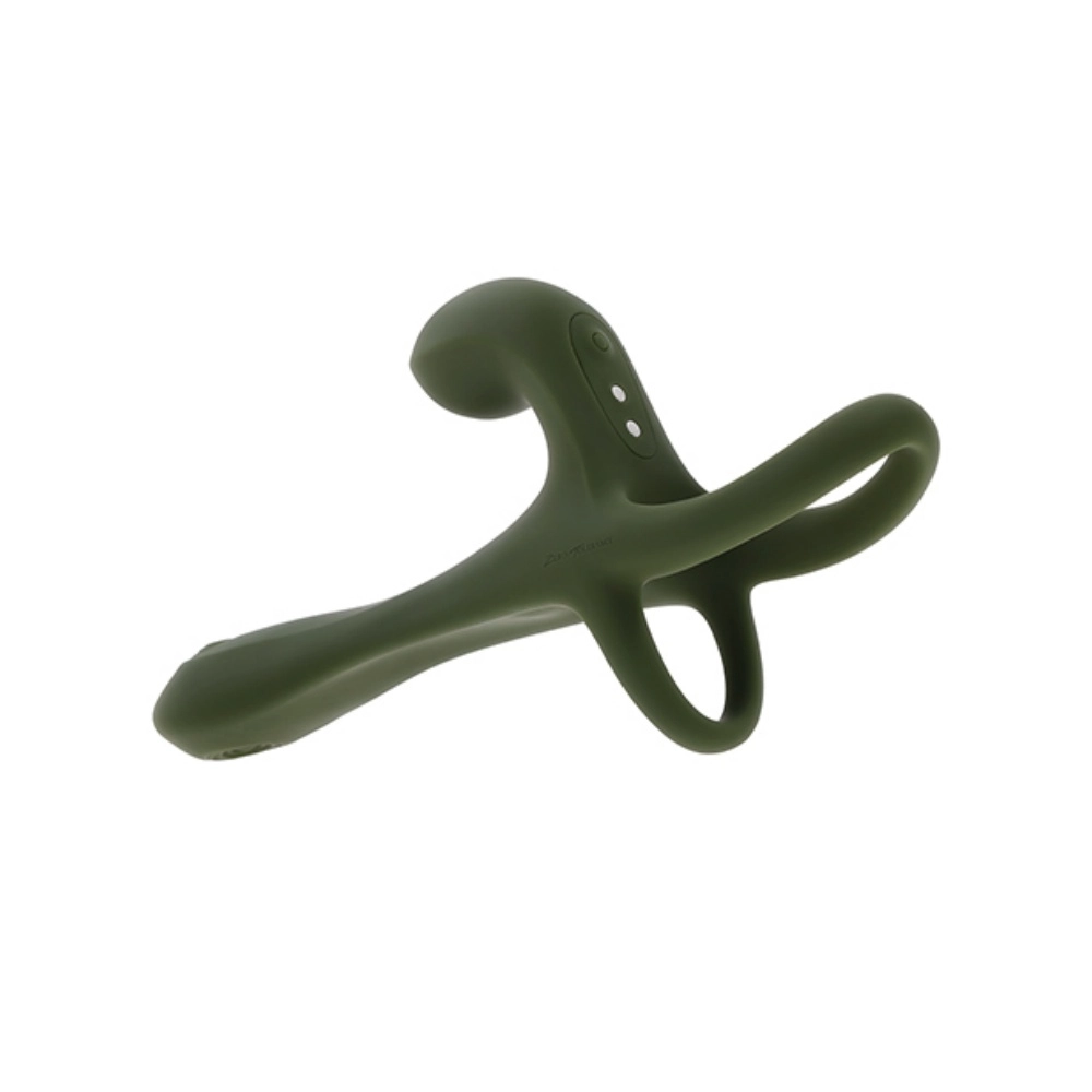 evolved novelties zero tolerance strap tap and go green couples anal vibrator adjustable fit