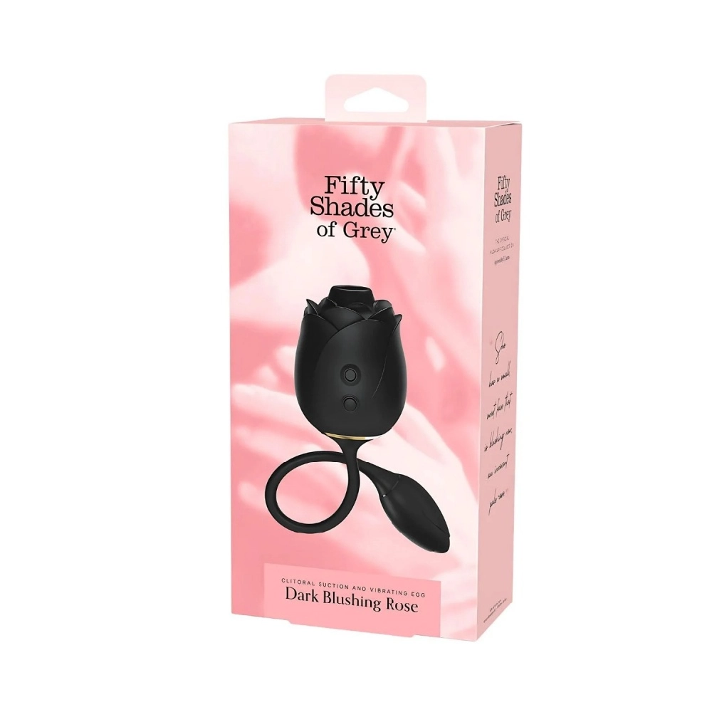 fifty shades of grey dark blushing rose dual stimulation vibrator