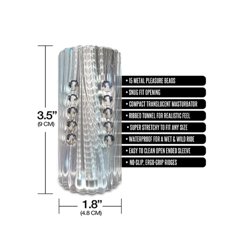 global novelties male masturbator with metal beads