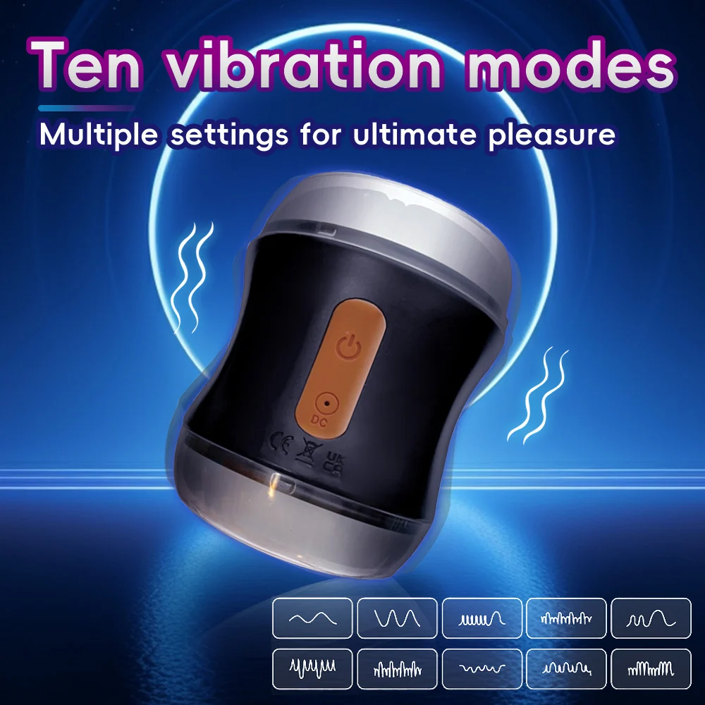 global novelties mstr b8 double play pro vibrating clear view stroker
