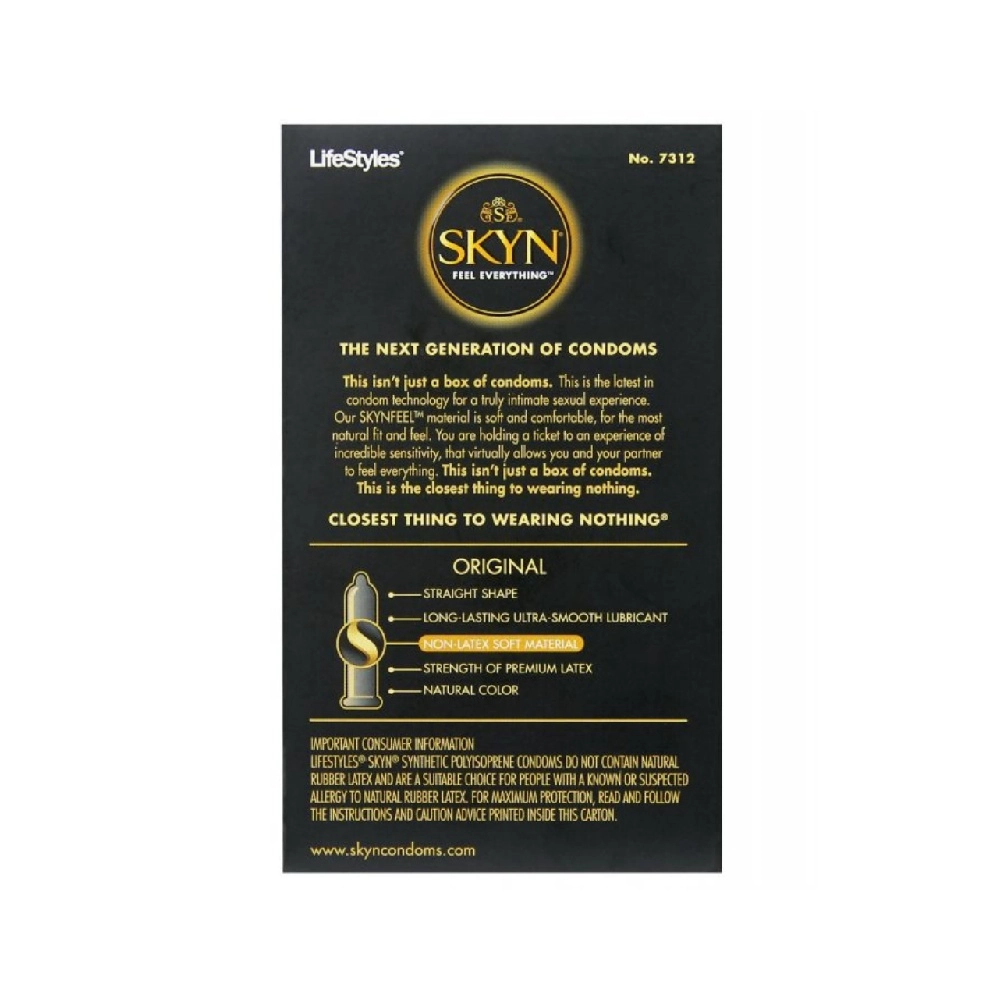 lifestyles skyn original polyisoprene lubricated condoms