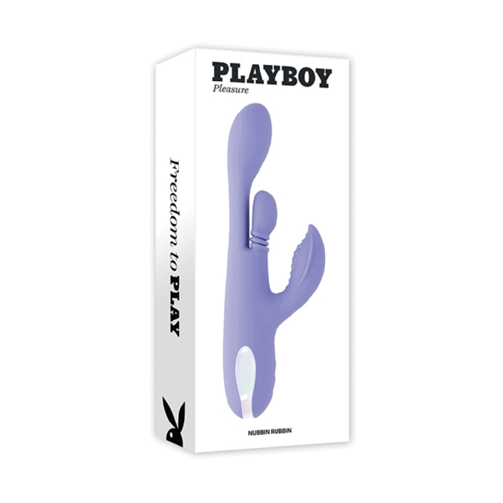 playboy pleasures nubbin rubbin lilac 3 motor stimulation vibrator
