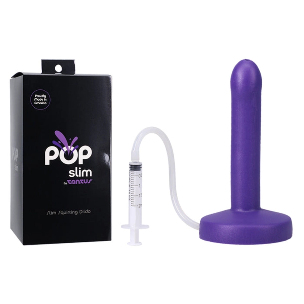 tantus pop slim squirting dildo hypoallergenic silicone