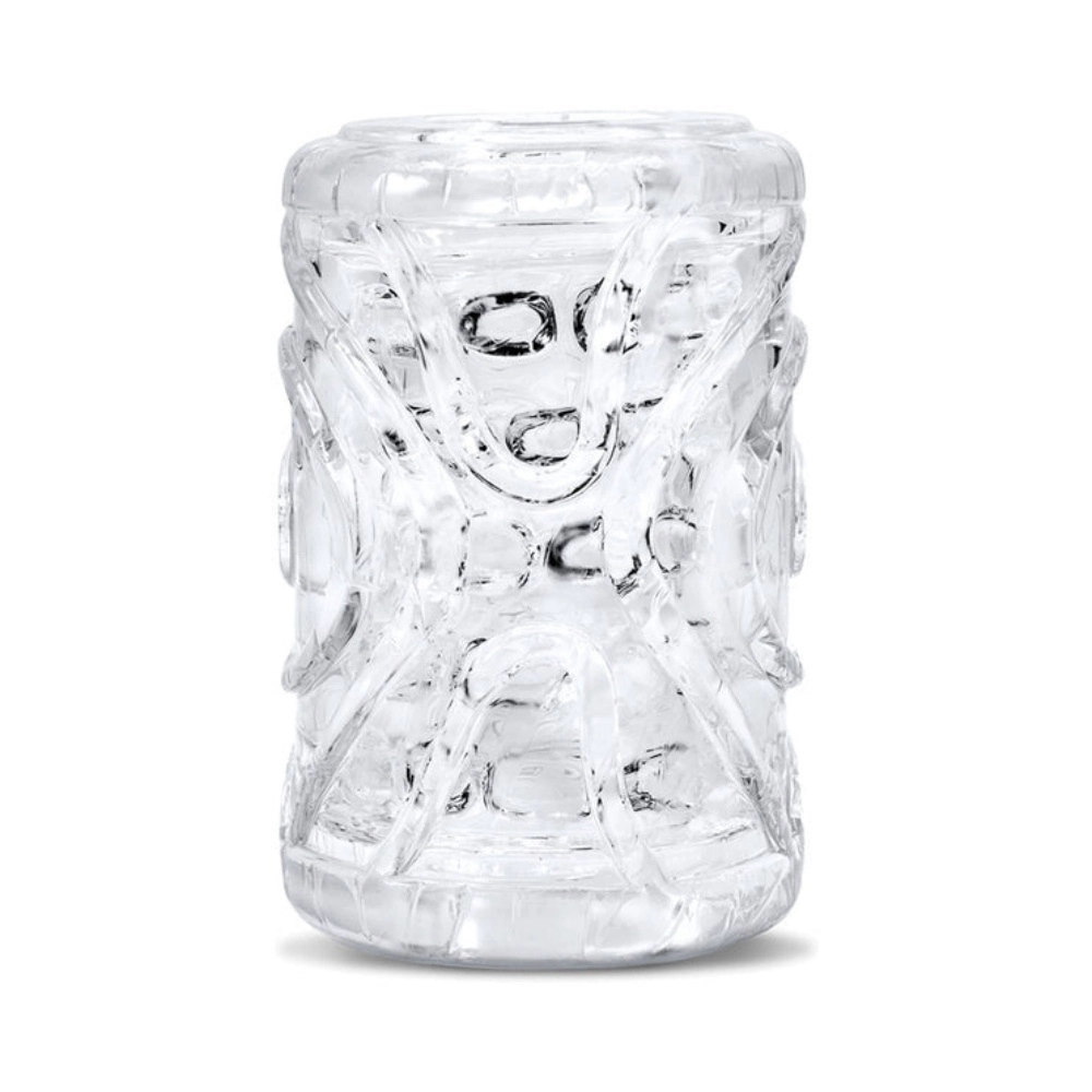 textured spiral male masturbator sleeve handy coral