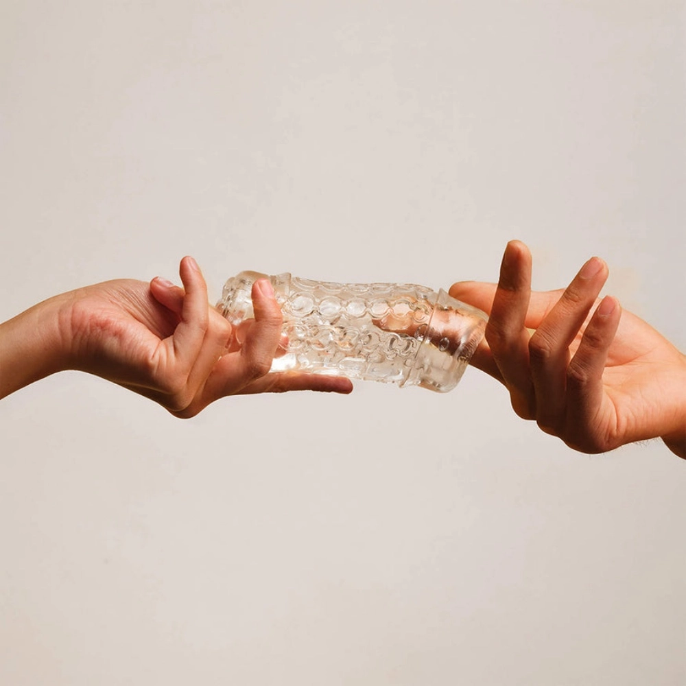 the handy pearl sleeve textured stroker