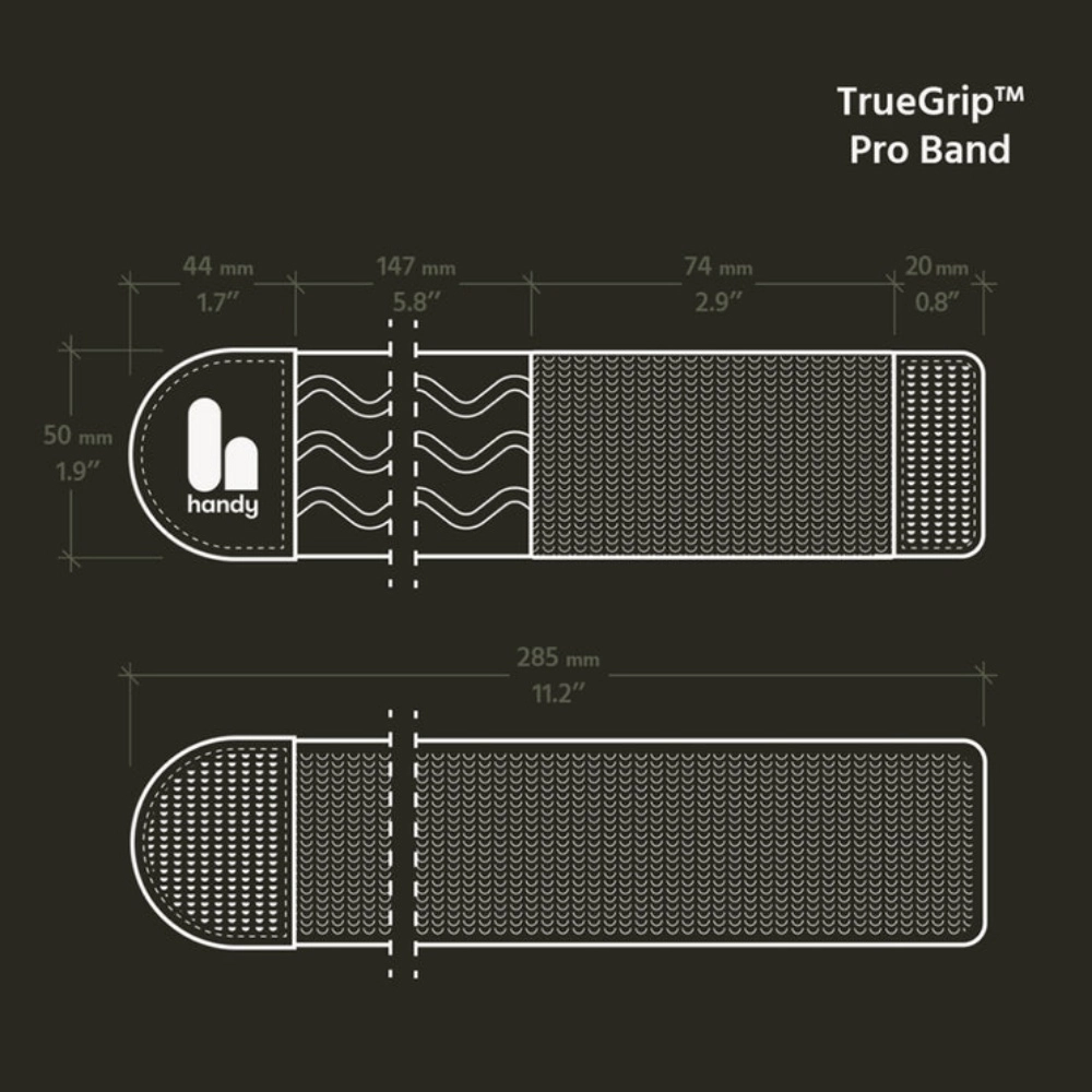 the handy truegrip pro band anti-slip silicone detail