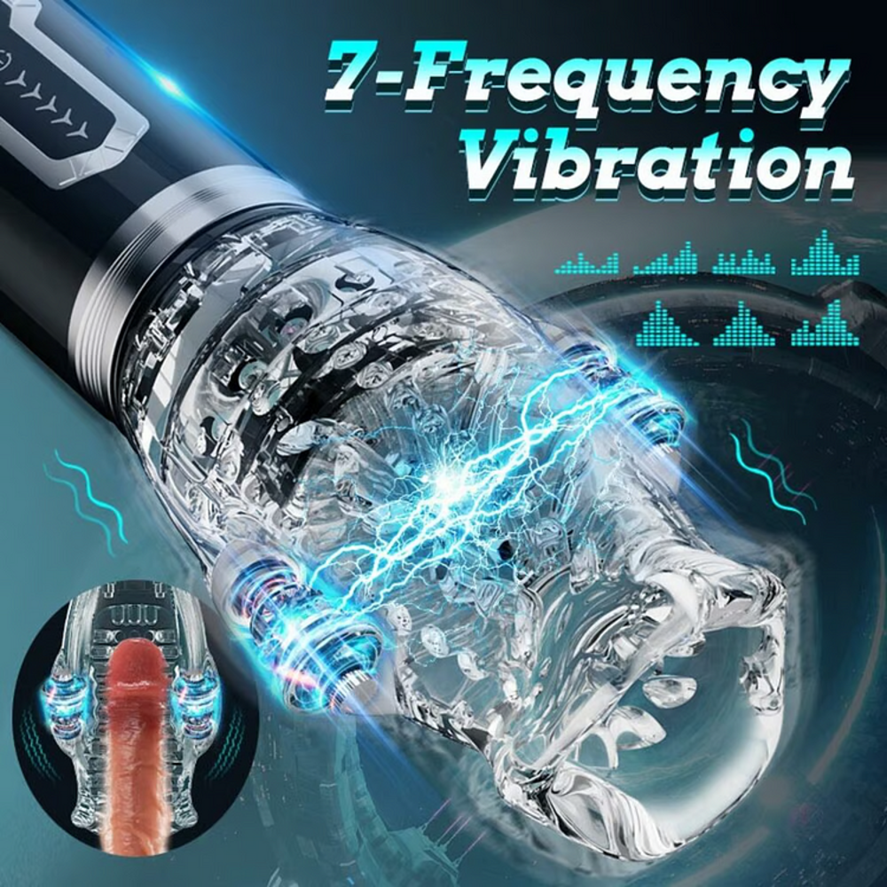 venusfun 7 vibrating 5 rotating automatic thrusting blowjob masturbator best male masturbator