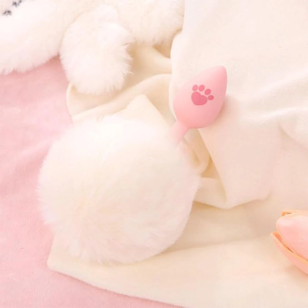 venusfun cat paw tail anal plug soft silicone