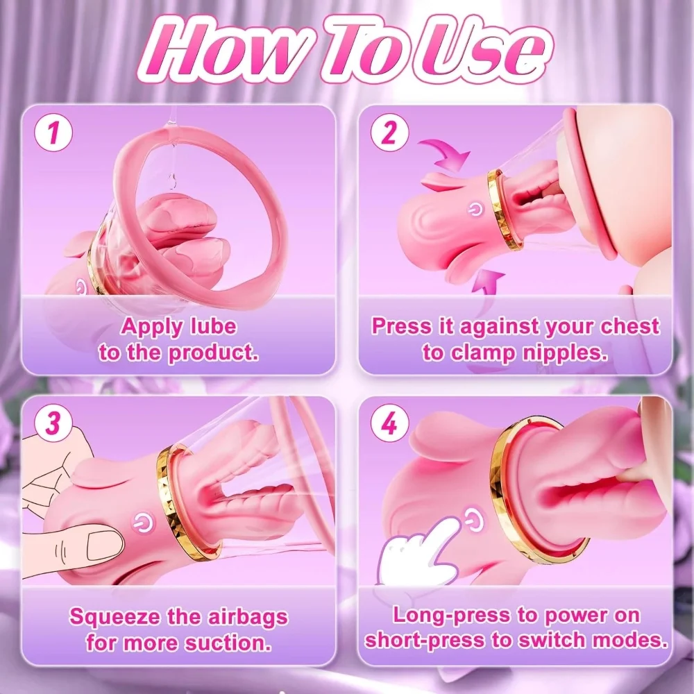 pinchtech nipple clamp massager vibration feature