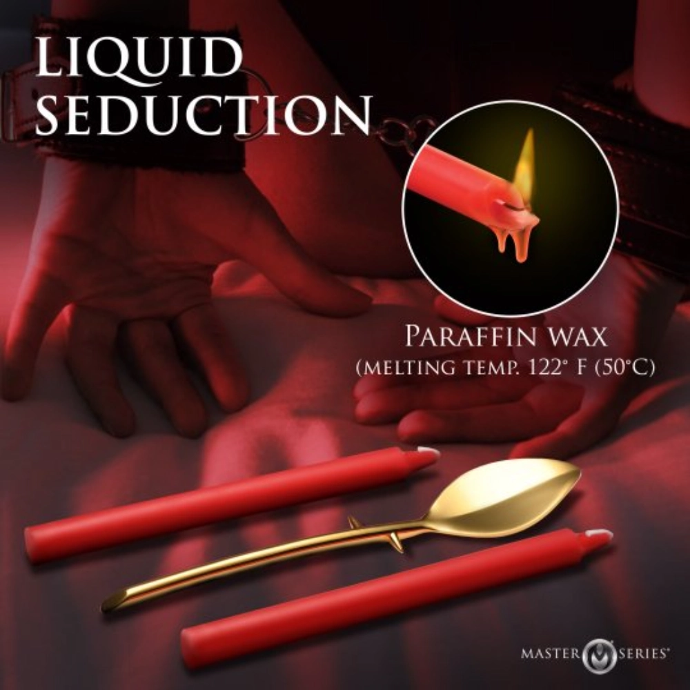 bdsm temperature play waxplay candle and scraper set by xr brands