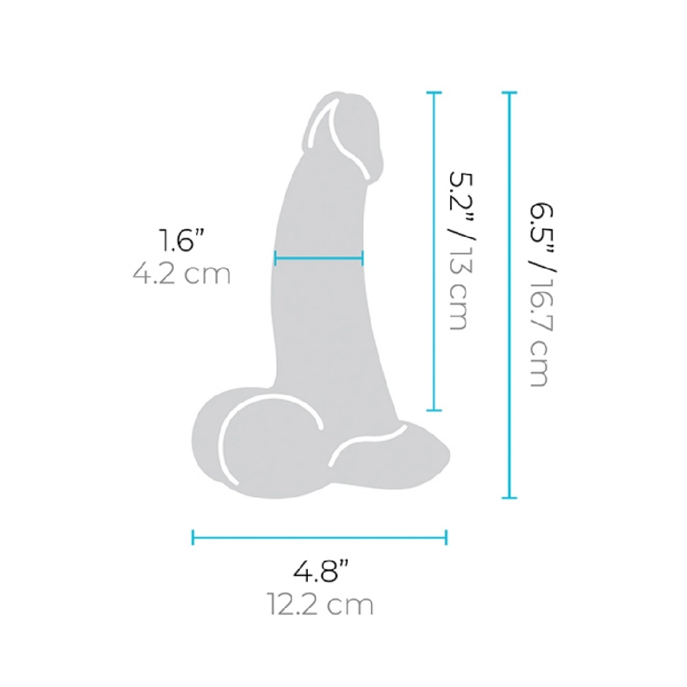 b-vibe slipskin curvy dildo 6.5 inch