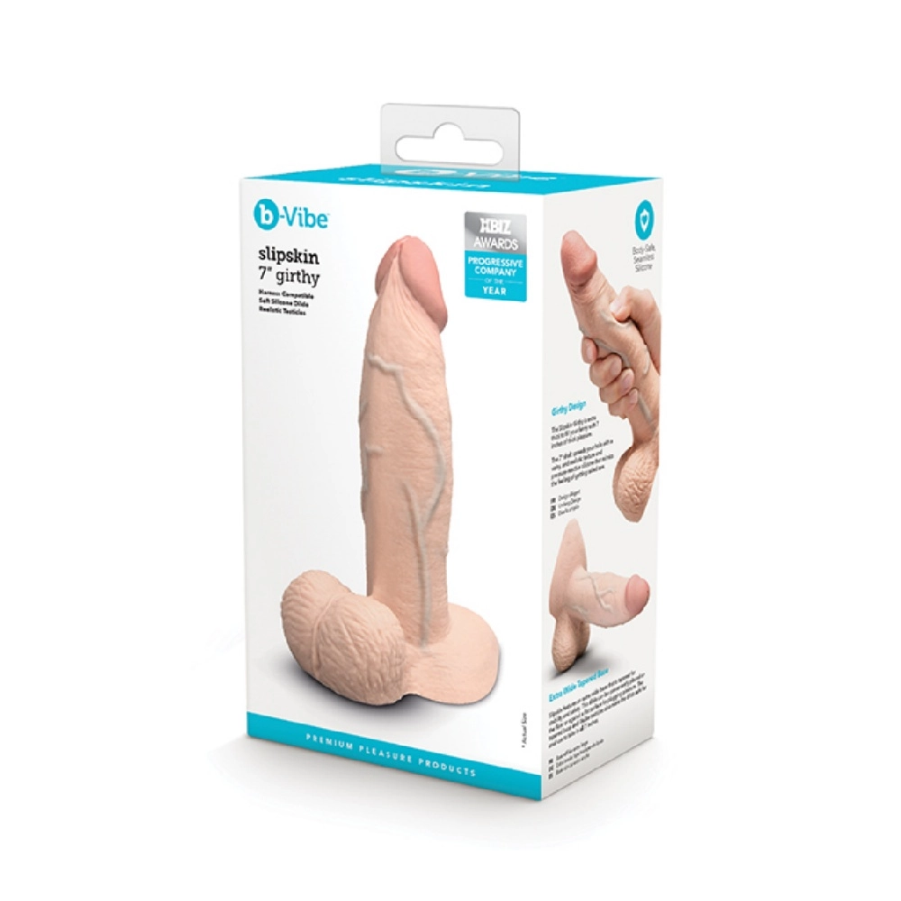 realistic silicone dildo 7 inch girthy