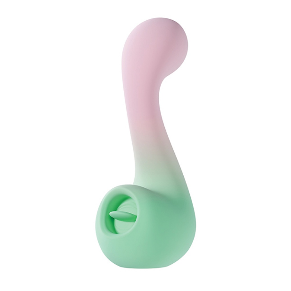 Blush Play With Me Melody Dual Ended Tongue Licking Silicone Vibrator