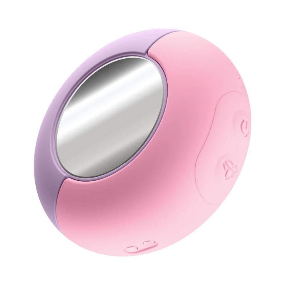 Blush Play With Me Pout & Play Pink Clitoral Vibrator With a Built-in Mirror